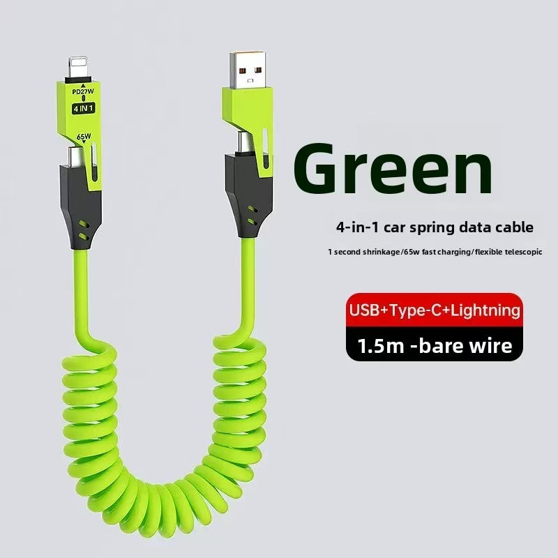 65W PD27W 4-in-1 USB Type C Super Fast Cable.