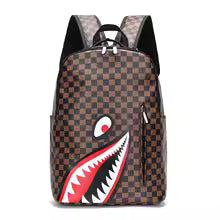 brown sprayground with shark