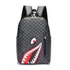 grey sprayground with shark